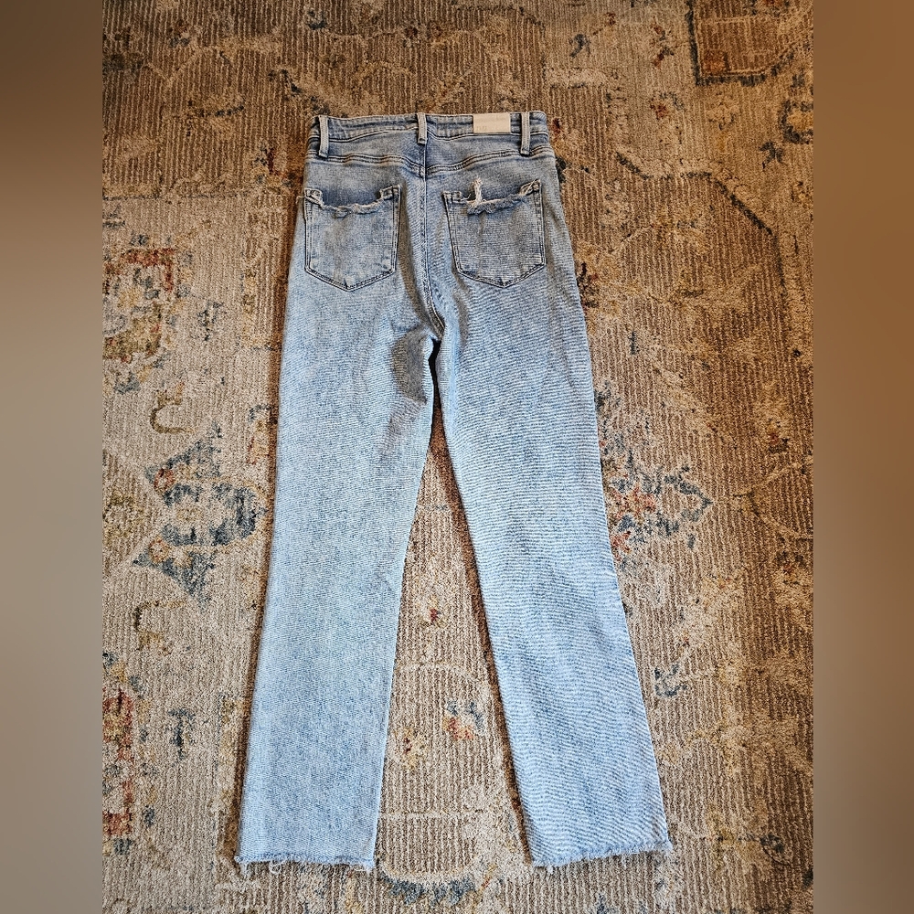 PAIGE Light Blue Cropped Jeans